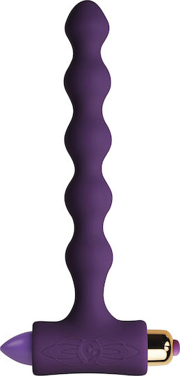 Rocks Off Petite Sensations Pearls Anal Beads with Vibration Purple 14cm