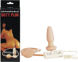 Seven Creations Expandable Butt Plug Πρωκτική Σφήνα Flesh 10cm