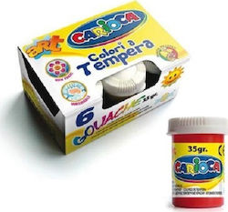 Carioca Tempera Colour Paint Jar 35ml Multicolour 6pcs