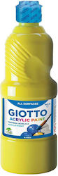 Giotto Acrylic Paint Set Culori Acrilice Pictură în culoarea Galben Galben 500ml 1buc 053370200