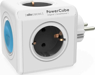 Allocacoc Power Cube 10751 PowerCube 4 Θέσεων με Διακόπτη Χωρίς Καλώδιο Γκρι