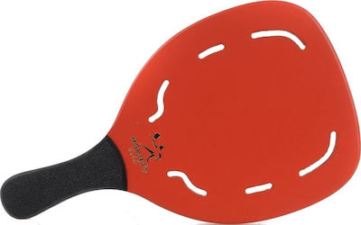 My Morseto Gold Beach Racket Red with Straight Handle Black