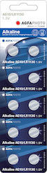 AgfaPhoto AG10/LR1130 Αλκαλικές Μπαταρίες LR54 1.5V 10τμχ