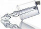 Tom of Finland Anal Rosebud Vacuum With Beaded Rod Anal Plug Clear 8.9cm