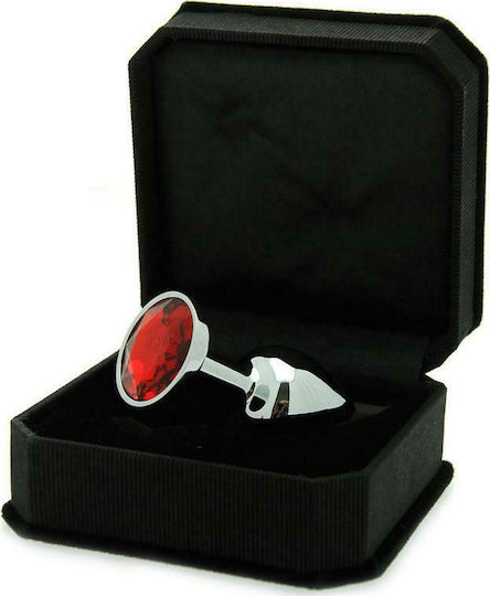 Rimba Bondage Play Plug Metal Round Dop Anal Argintie 7.3cm