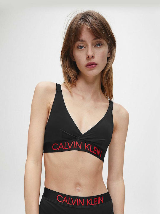 Calvin Klein Sports Bra Bikini Top Black
