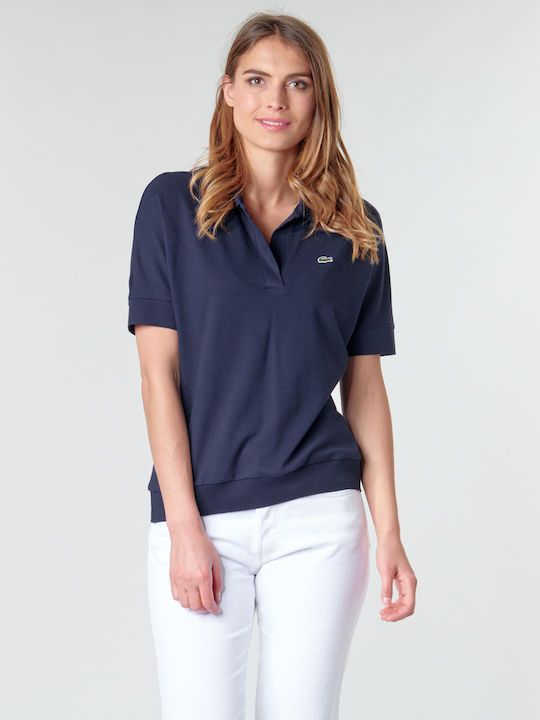 Lacoste Γυναικεία Polo Μπλούζα Κοντομάνικη Navy...