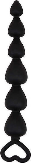 Chisa Novelties Black Mont Elite Lover's Beads Πρωκτικές Μπίλιες Black 15cm