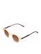Meller Hasan Women's Sunglasses with Yellow Plastic Frame and Brown Polarized Lens HA-JELLTEJASAND