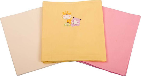 Mother Baby Zoo Swaddle Wraps Multicolour 90x90cm. 3pcs