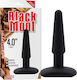 Chisa Novelties Black Mont Silicome Bute Plug Πρωκτική Σφήνα Black 10cm