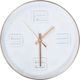 vidaXL Wall Clock Plastic Copper Ø30cm