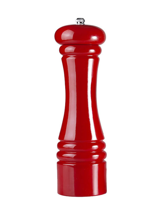 Ibili Χειροκίνητος Μύλος Πιπεριού Ξύλινος σε Κόκκινο Χρώμα 30cm