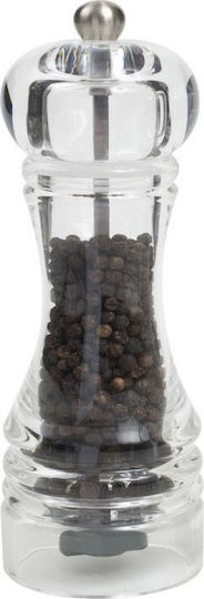 T&G Capstan Manual Plastic Pepper Mill 18cm Transparent