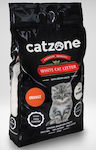 Catzone White Cat Litter Άμμος Γάτας Baby Powder Clumping 5kg