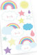 Temporary rainbow tattoos