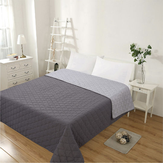 Adam Home Ultrasonic Tagesdecke Einzelbett Mikrofaser Grey 160x240cm