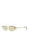Victoria's Secret Women's Sunglasses with Gold Metal Frame and Yellow Lens