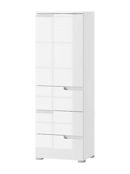 Bookcase Aurora 50x35x145cm White