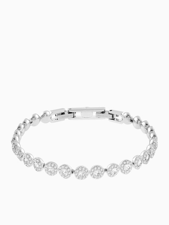 Swarovski Angelic Medium Γυναικείο Βραχιόλι Ροζέτα από Ανοξείδωτο Ατσάλι 17cm
