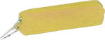 Pencil Case Barrel with 1 Compartment Yellow