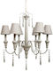 Art et Lumiere Chandelier Lampshade Gray 03996