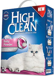 High Clean Clumping Odour Control Cat Litter Baby Powder 10lt