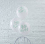 Hello World Balloons White 10pcs Hello World Balloons White 10pcs.