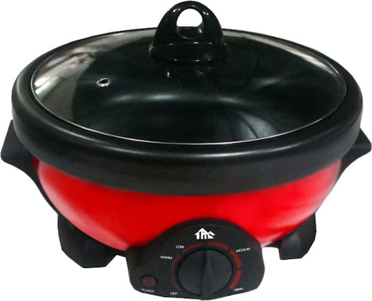 TnS Slow Cooker 1300W With Capacity 3.5lt Red