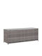 vidaXL Rattan Outdoor Storage Box Gray 120x50x60cm