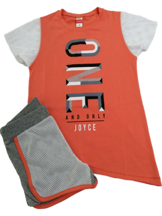 Joyce Kids Set with Shorts Summer 2pcs Orange