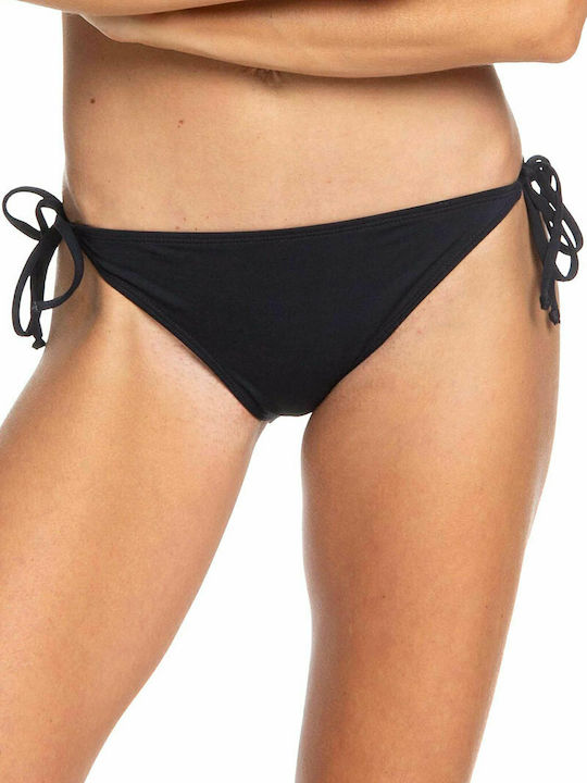 Roxy Bikini Alunecare cu Șnururi Negru