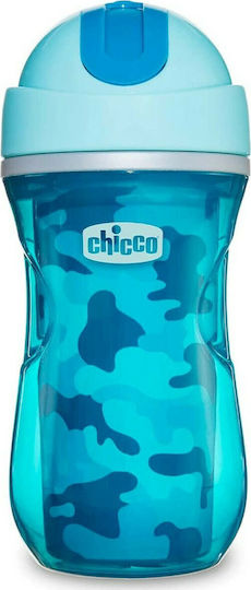 Chicco Baby Cup Sport made of Plastic Blue 266ml for 14m+m+