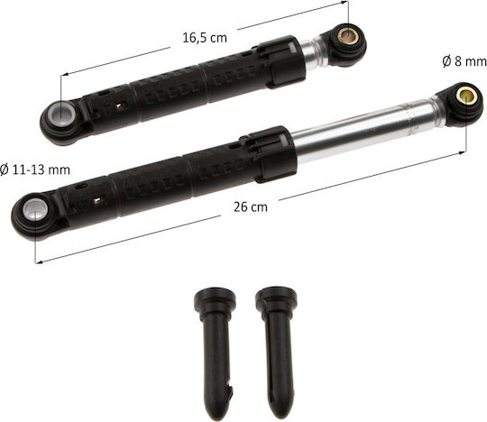 Αμορτισέρ Πλυντηρίου Ρούχων Bosch Pitsos Siemens Σετ 2 Ø8mm 90n