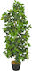 vidaXL Artificial Plant in Pot Laurel Green 120cm 1pcs