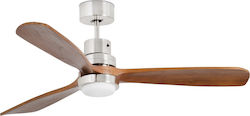 Faro Barcelona 65W with Light 132cm Brown Lantau