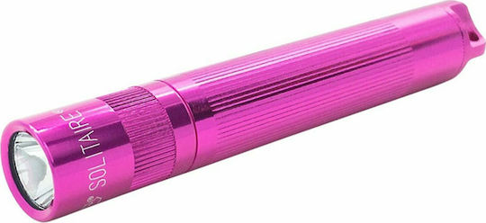 Maglite Rechargeable Keychain Flashlight LED IPX7 with Maximum Brightness 47lm Solitaire SJ3AKY6 Pink Pink