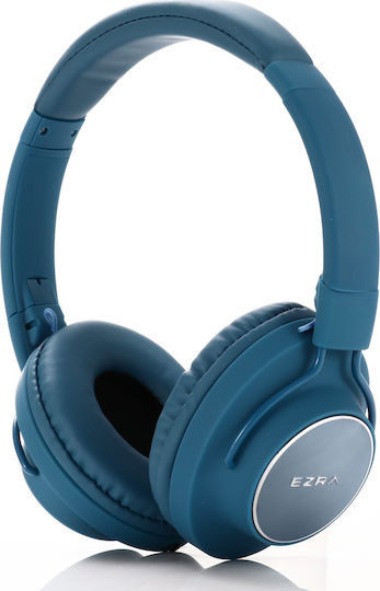 Ezra BH02 Wired Over Ear Headphones Blue