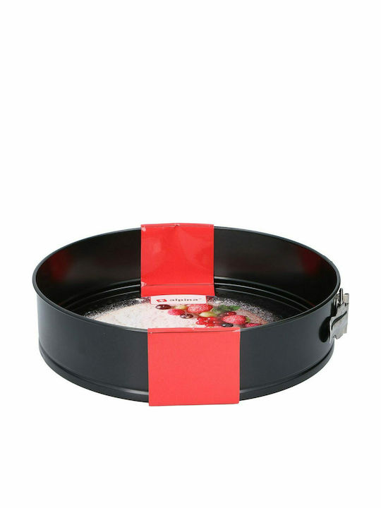 Alpina Appliances Backform Torte Aluminium mit abnehmbarem Boden 28x28x6.7cm 1cm