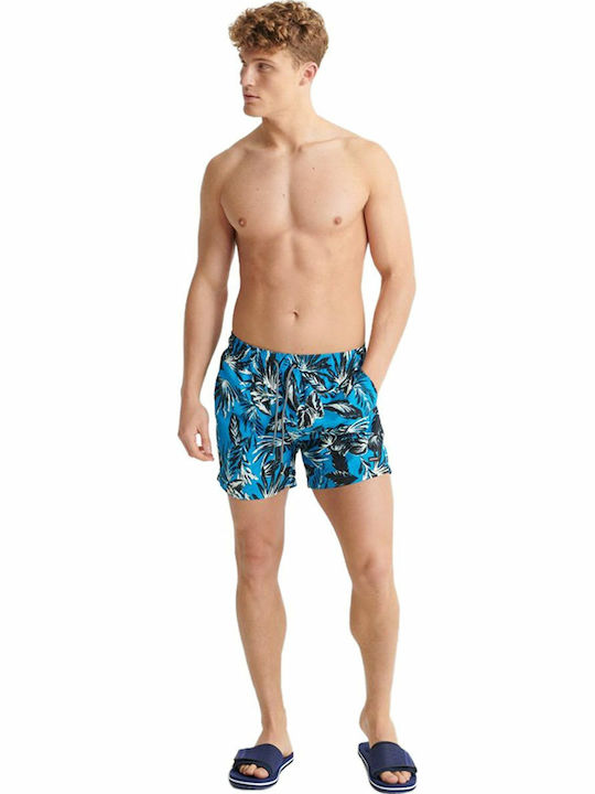 Superdry Ανδρικό Μαγιό Σορτς Τιρκουάζ Floral