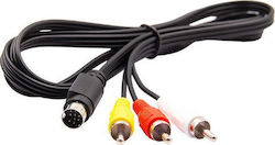 Kabel S-Video-Stecker - Komposit-Männchen 1.8m