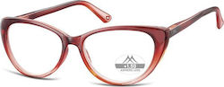 Montana Eyewear MR64 Women's Reading Glasses +2.00 in Red color MR64B