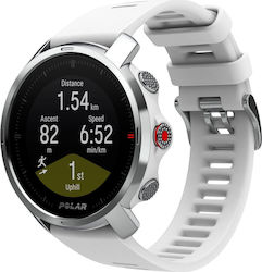 Polar Grit X Waterproof Smartwatch with Heart Rate Monitor (White)