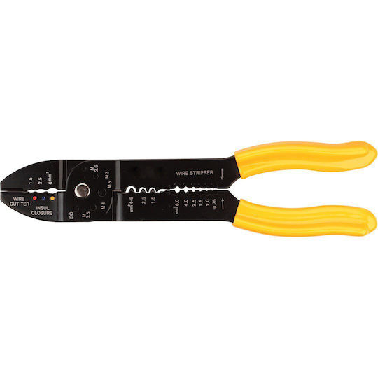 Topex Crimping Pliers for Cross-Section Range 0.5 - 6mm² with Stripper Length 230mm