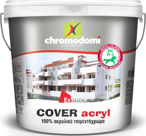Χρωμοδομή Cover Acryl Τσιμεντόχρωμα Ακρυλικό Γκρι 750ml