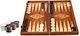 Manopoulos Mahogany cu măslin Lucrat manual Table Lemn cu Piese 48x48cm