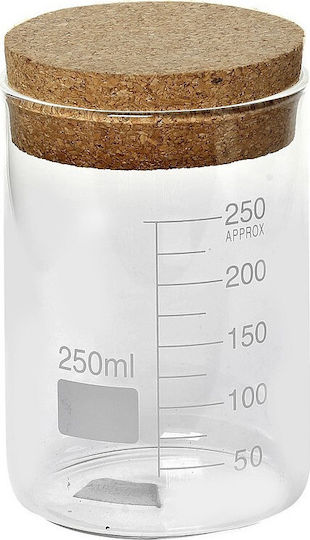 Espiel Ваза Обща Употреба с Корк Стъклена Прозрачна 250ml
