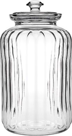 Espiel Viva General Use Glass Transparent Vase with Lid 2500ml