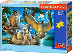 Kids Puzzle Owl Family for 7++ Years 180pcs Castorland