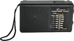 Knstar K-257 Radio portabil Cu baterie Negru